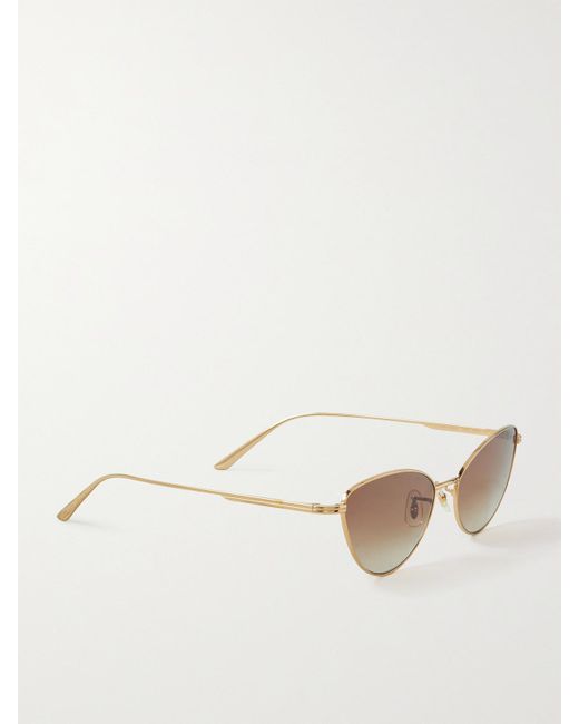 Oliver Peoples Natural Khaite 1998C Cat-Eye-Tone Sunglasses