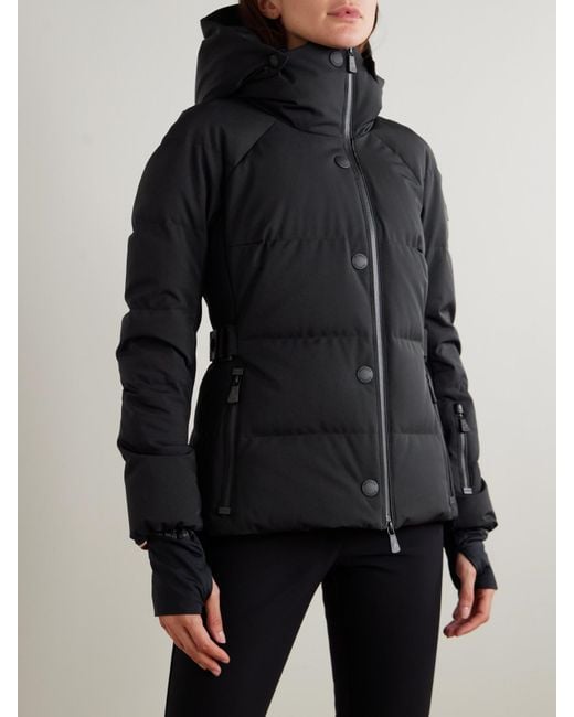 Moncler Black Guyane Quilted Down Ski Jacket