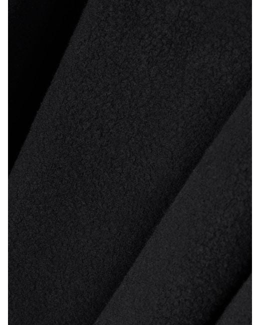 Leset Black Teddy Fleece Henley Top