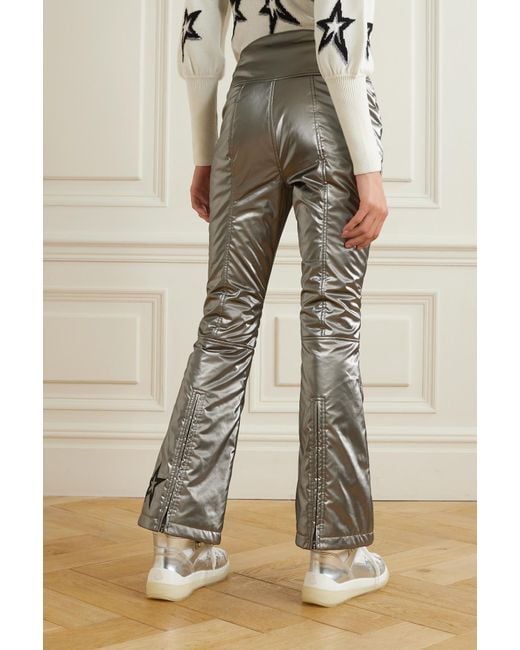 Silver ski shop pants