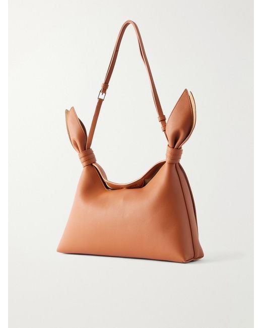 Loewe Brown Scarf Medium Knotted Leather Shoulder Bag