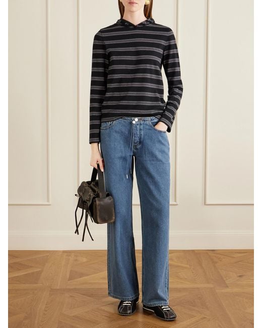 Still Here Blue Cool Wide-Leg Jeans