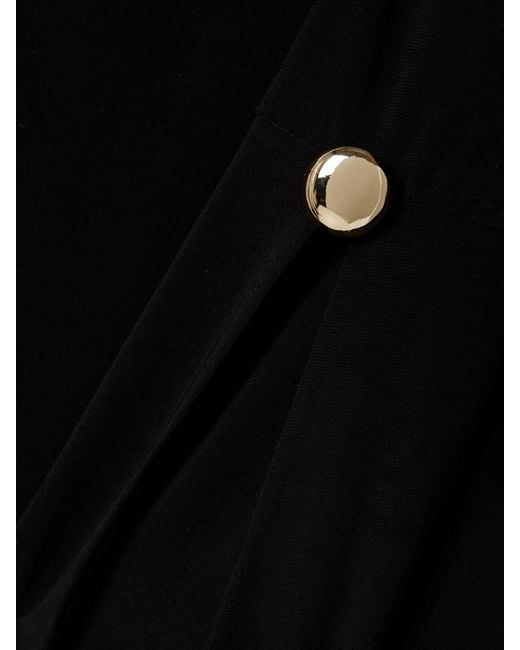 Robe Du Soir En Jersey Stretch À Découpe The Sylvie Brandon Maxwell en coloris Black