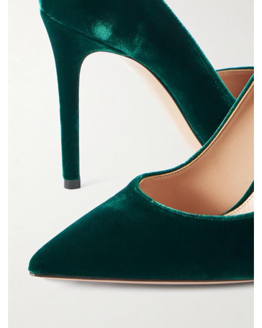 Gianvito Rossi Green Gianvito 105 Velvet Pumps