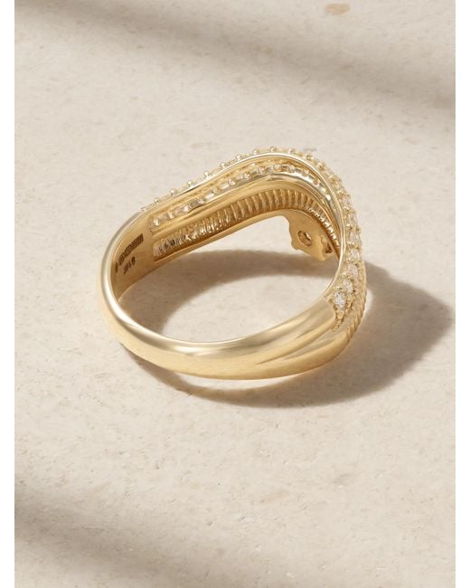 STONE AND STRAND Natural Anjelica 14-Karat Diamond Ring