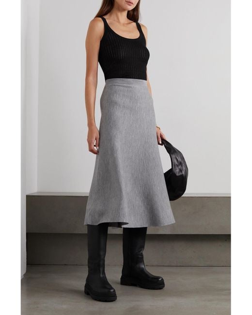 Gabriela Hearst Black Nevin Pointelle-Knit Cashmere And Silk-Blend Tank