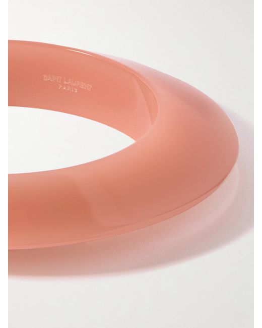 Saint Laurent Pink Armreif Aus Harz