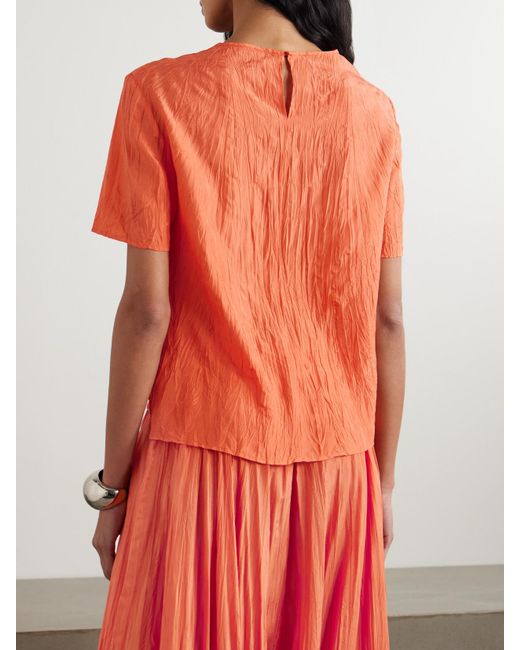 Joseph Orange Brunet Silk-Habotai Top