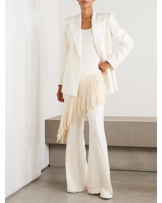 Gabriela Hearst Natural Mairi Silk-Bouclé Blazer