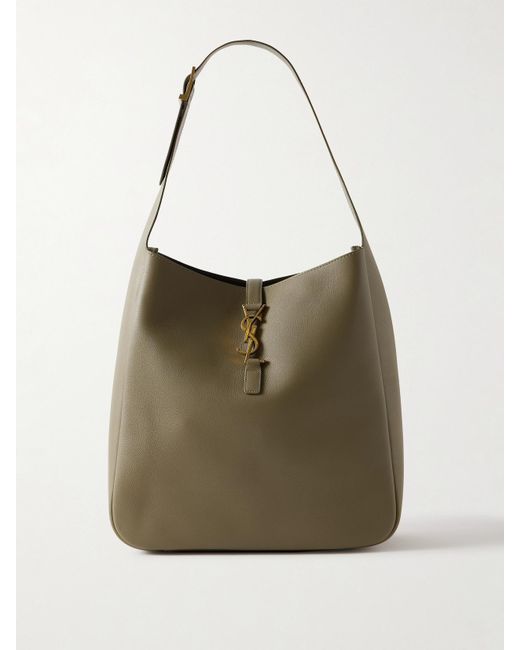 Saint Laurent Natural Le 5 À 7 Supple Große Schultertasche Aus Leder