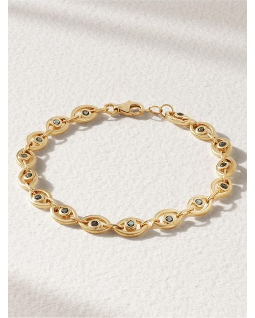 Melissa Joy Manning Natural 14-Karat Topaz Tennis Bracelet