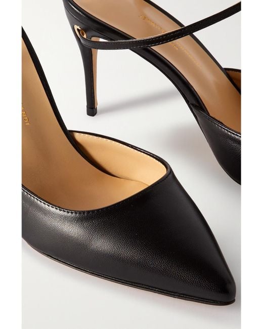 JENNIFER CHAMANDI White Giuseppe 85 Leather Mules