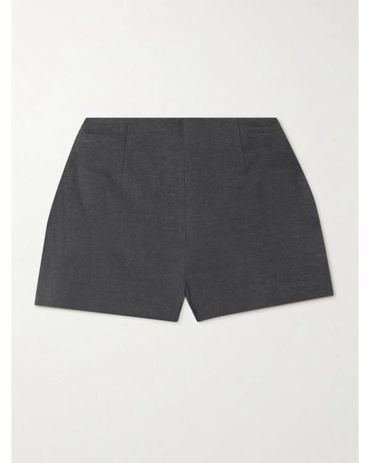 Faithfull The Brand Black Noto Woven Shorts