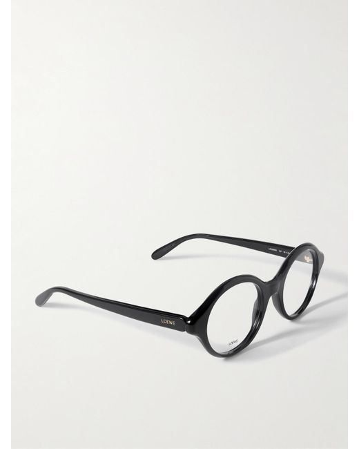 Loewe Black Round-Frame Acetate Optical Glasses