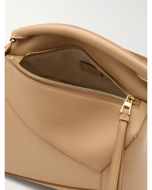 Loewe Natural Puzzle Edge Kleine Schultertasche Aus Leder