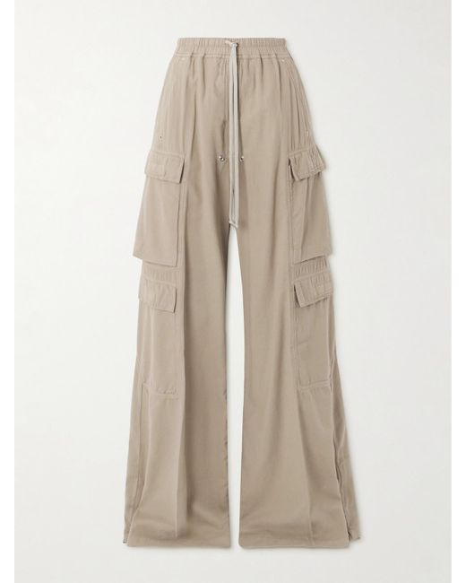 Pantalon Cargo Large En Serge De Coton Jumbo Belas Rick Owens en coloris Natural