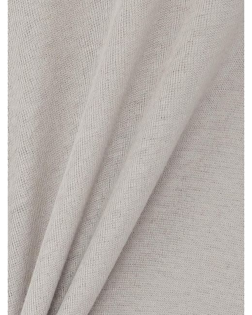 Rick Owens White Cotton-Jersey T-Shirt