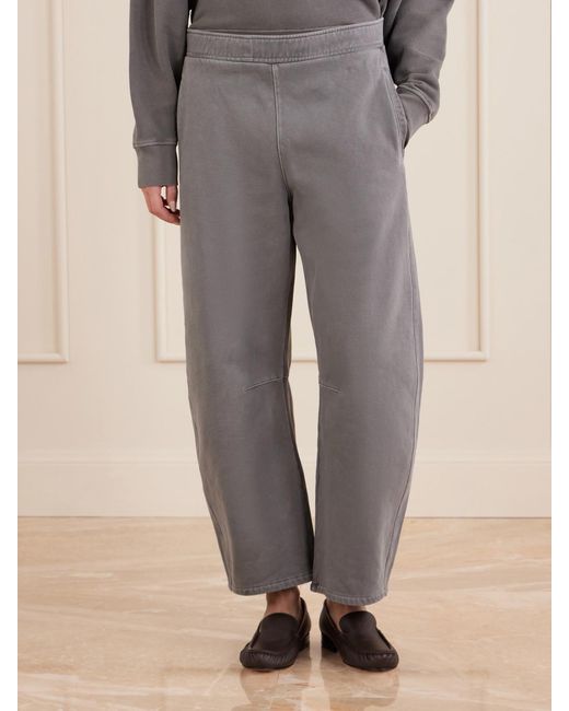 Citizens of Humanity Gray Miro Cotton-Jersey Barrel-Leg Track Pants