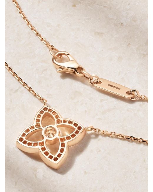 De Beers London Natural Lotus By De Beers 18-Karat Diamond Necklace