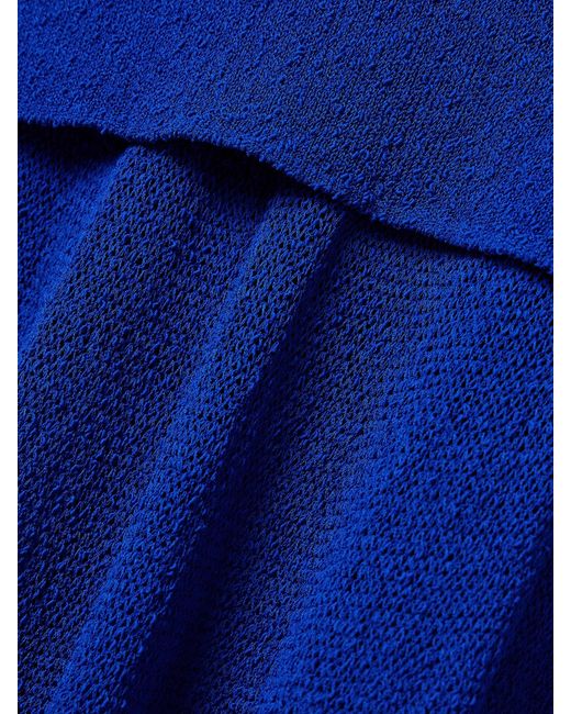 Proenza Schouler Blue Anita Layered Knitted Maxi Dress