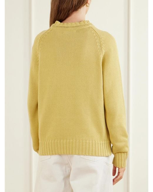 B Sides Yellow Cotton Sweater