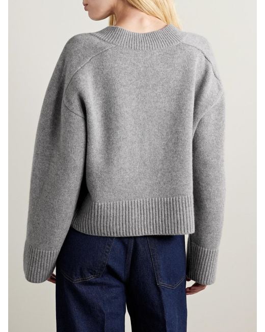 Citizens of Humanity Gray Gazette Wool And Cashmere-Blend Sweater