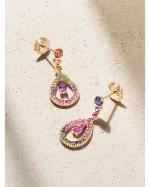 Faberge Natural Colours Of Love Ohrringe Aus 18 Karat Roségold Mit Mehreren Steinen