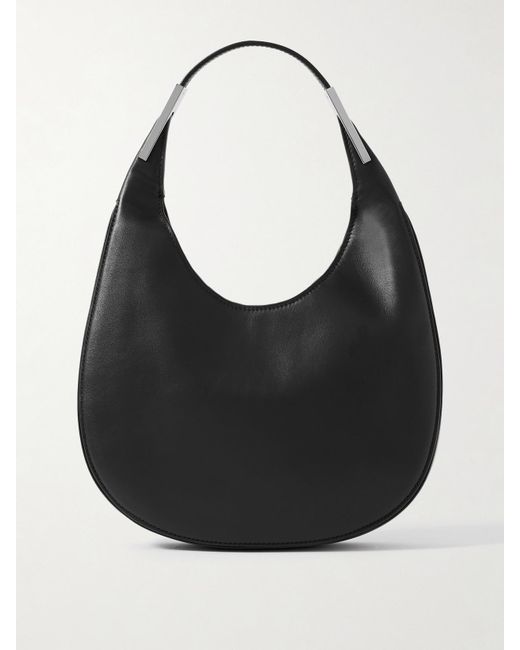 SAVETTE Black Florence Small Leather Shoulder Bag