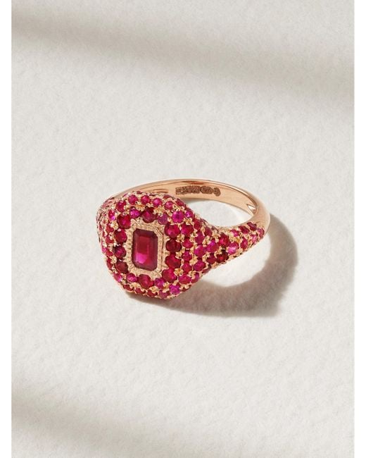 SHAY Pink 18-Karat Rose Ruby Ring