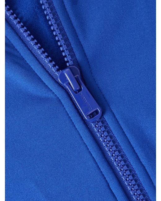 Goldbergh Blue Serena Stretch Recycled-Jersey Half-Zip Top