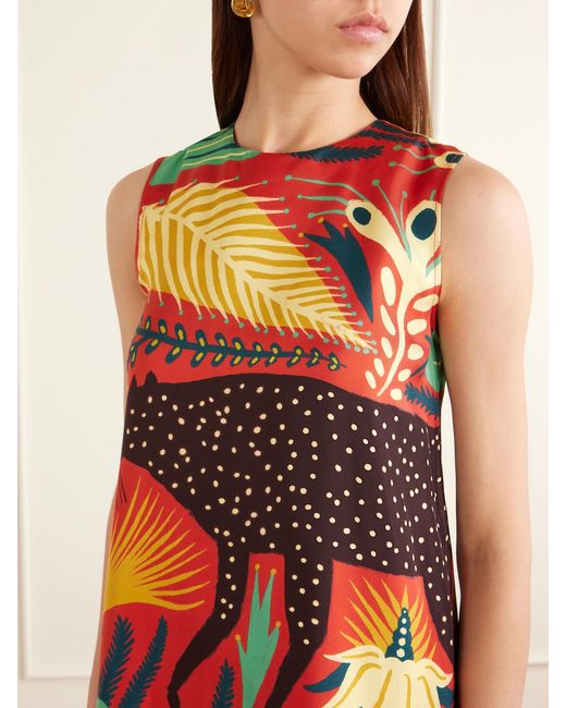 Etro White Printed Silk Mini Dress