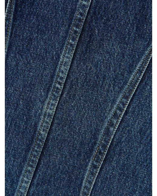 Agolde Blue Barton Denim Mini Dress