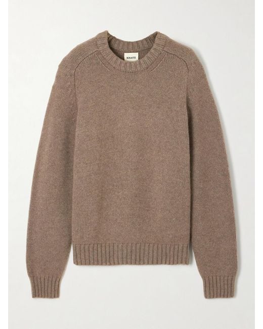 Khaite Brown Mae Cashmere Sweater