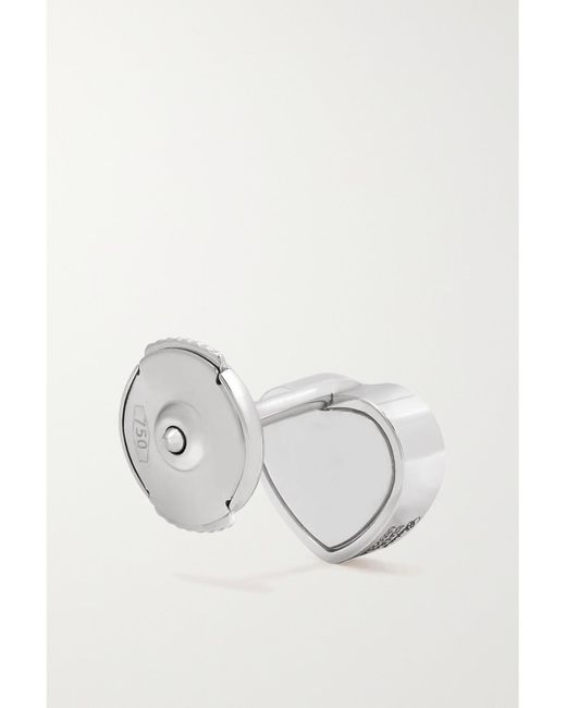 Chopard White My Happy Hearts 18-Karat Diamond Single Earring