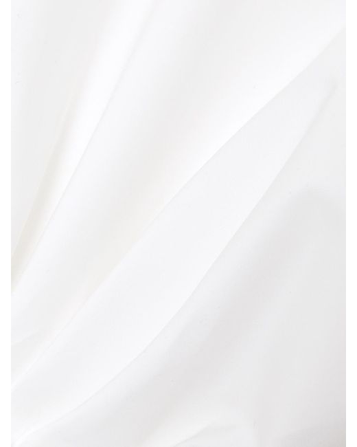 Alaïa White Bluse Aus Baumwollpopeline