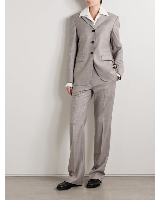 The Row Gray Selene Wool Blazer