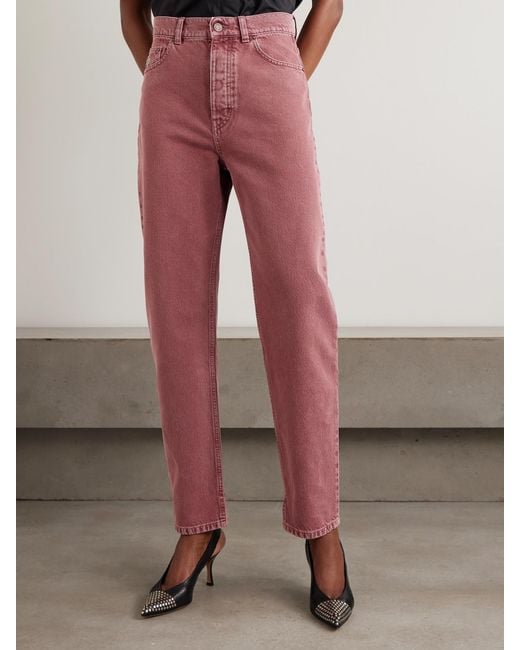 Chloé Organic Mid-Rise Tapered Jeans