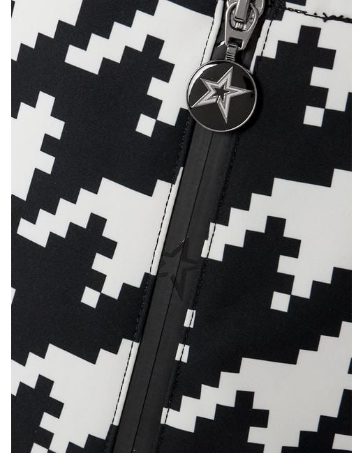 Perfect Moment White Jg Houndstooth Ski Salopettes