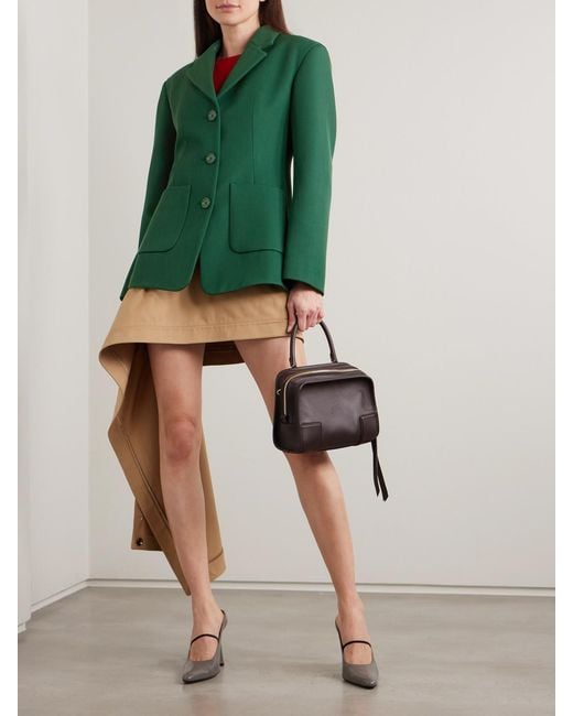 Loewe Green Wool-Blend Twill Blazer