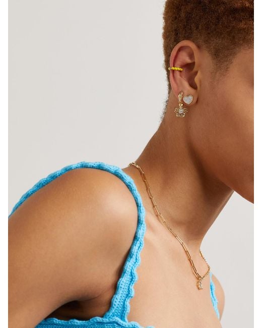 Yvonne Léon Natural 9-Karat Diamond Earrings