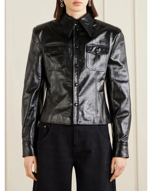 Willy Chavarria Black Chavela Leather Jacket