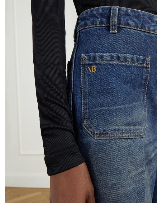 Victoria Beckham Blue Alina High-Rise Flared Jeans