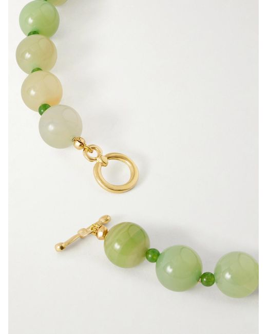 YSSO Green Daphne-Plated Jade Necklace