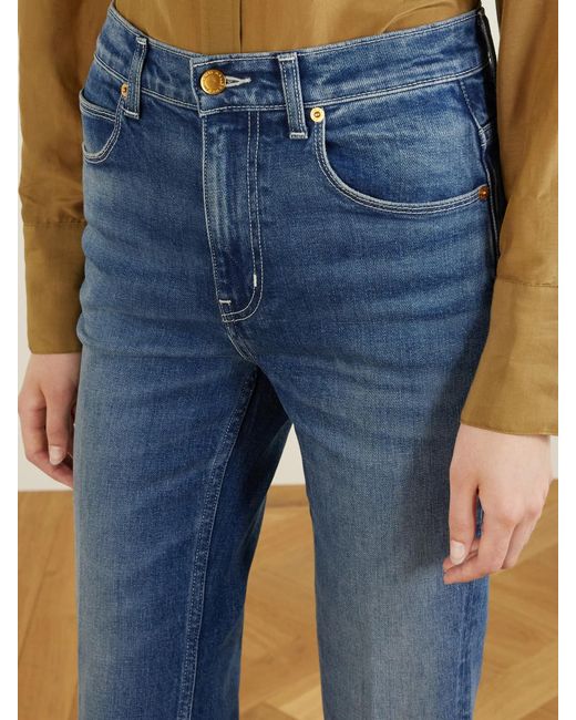 Jamie Haller Blue Kenickie Mid-Rise Straight-Leg Jeans
