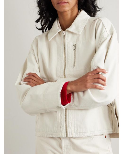 Re/done Natural Cotton-Twill Jacket
