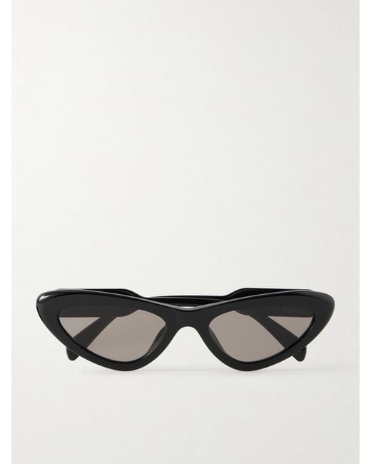 Miu Miu Black Cat-Eye Acetate Sunglasses