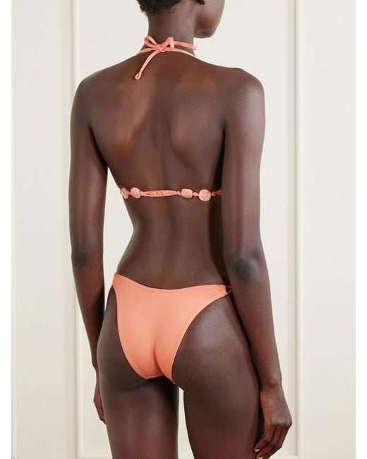 Eres Natural Alva Front-Detail Bikini Top