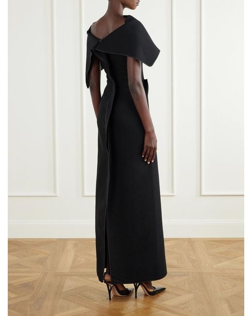 Maticevski Black Prowess Crepe Gown