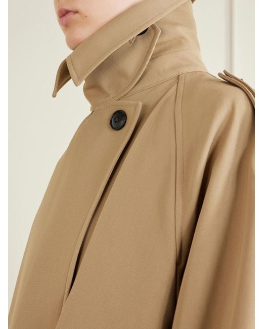 Rohe Natural Classic Double-Breasted Gabardine Trench Coat
