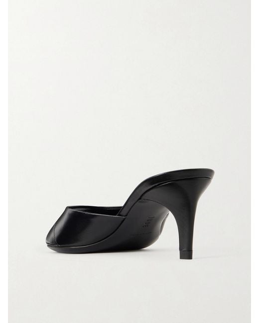Jude White Cave Leather Mules